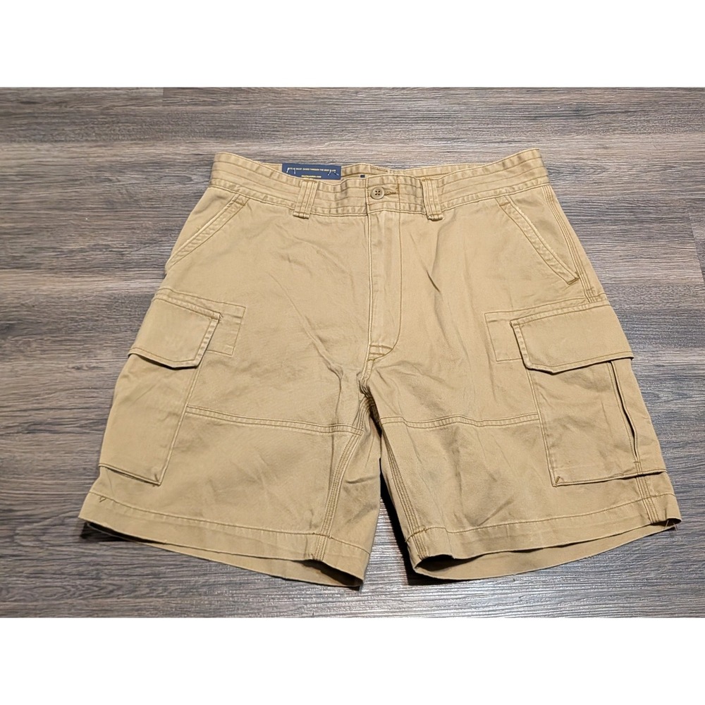 Polo Ralph Lauren Mens 34 Relaxed Fit 8 Inch Cargo Shorts Khaki Tan New